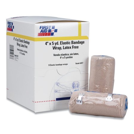 First Aid Only Reusable Elastic Bandage Wrap, 4" x 15 ft, PK9, 6PK 5-903/J617
